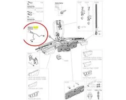 Thule Electric Connector Easyfold 13p 933/934 Pièce de rechange Argent