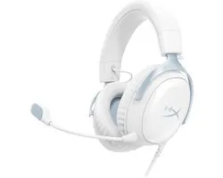 HyperX Cloud III - Game Headset - Bedraad Over-Ear - 53mm Drivers - USB-C En 3.5 mm - Wit/Blauw