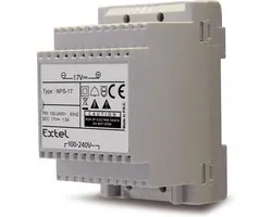Extel DIN-rail netvoeding voor Deurintercom Grijs