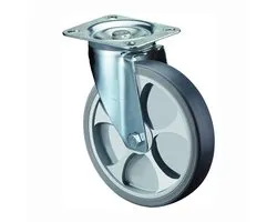 BS zwenkwiel met opschroefbare plaat thermoplastisch rubber rolla...