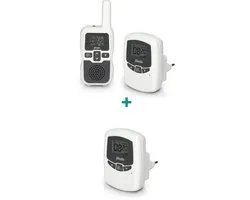 Alecto DBX-80 + extra DBX-80BU - Babyfoon longue portée - Wit/ Anthracite