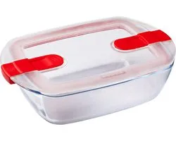 Pyrex Cook &, Heat Voedselcontainer Rechthoek met Deksel 23 x 15cm