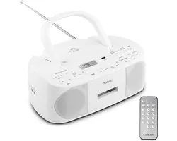 Stereoradio MEDION E65010 - CD-speler cassette USB-aansluiting - wit