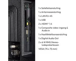 Full HD TV - Smart TV Android - Thuis entertainment - Spraakgestuurde afstandsbediening - 32 inch scherm