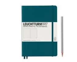 Leuchtturm1917 A5 Medium Notitieboek Hardcover Dotted Pacific Green Overig - Overig