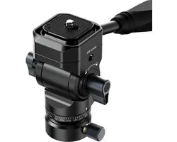 Ulanzi U-190 II Uka Fluid Head Video Statiefkop - Voor Soepele Pan & Tilt Bewegingen - Lichtgewicht met 4kg Draagvermogen - Aluminium - Zwart