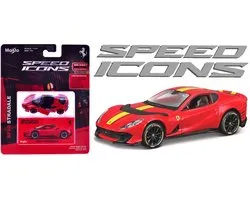 Maisto Ferrari 812 - Modelauto - Schaal 1:64 - Rood/Geel