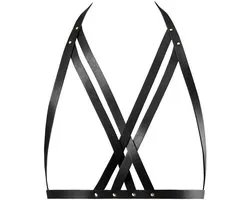 Bijoux Indiscrets - Maze Halter Bra Harness Zwart