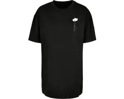 Merchcode - Love In The Air Oversized Boyfriend Dames T-shirt - XL - Zwart