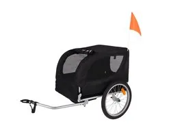 Flamingo Fietskar Tybalt – Zwart, 76 × 57 × 65,5 cm | Geschikt voor Fiets & E-bike