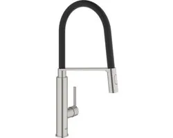 GROHE QuickFix Feel Professional Keukenkraan - Hoge draaibare uitloop - 2 straalopties - RVS