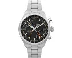 Montre Timex Waterbury Ace Fly-Back TW2Y70200 - Acier - Couleur argent - Ø 43 mm