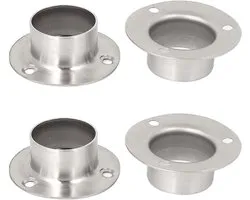 Sourcingmap® 4 kledingkast kledingstang spoorstangkop ondersteuning houder voor 32 mm dia tube