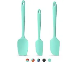 Doosu Set of 3 Silicone Spatulas, 315°C, Heat Resistant Flexible Dough Scraper, Food Safe, Seamless Non-Stick Kitchen Utensils, Kitchenware for Cooking, Baking, Mixing, Stirring