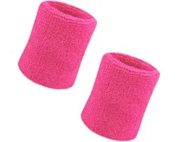 Vidillo 2 Pcs 4 Inch Long Soft Thick Cotton Wristbands for Tennis, Gymnastics, Soccer, Basketball, Running