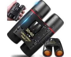 Compacte Verrekijker - Optisch Instrument - Buitenactiviteiten - 12x Vergroting - 9.2 x 6.5 x 4 cm - Zwart