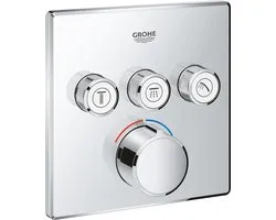 GROHE SmartControl Douchekraan - Inbouw mengkraan - Met omstelling - 3 aansluitingen