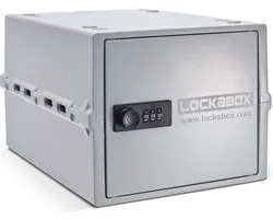 Lockabox One™ Afsluitbare Medicijnkast - Opbergbox met Cijferslot – Wit