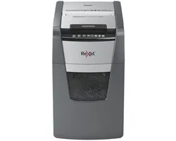 Rexel Optimum AutoFeed+ 150X Fluisterstille Papierversnipperaar - P4 Snippers - Automatische Invoer Tot 150 Vel - 44L - Zwart