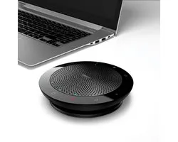Jabra Speak 510+ MS – Draagbare Speakerphone – Bluetooth & USB – Inclusief Link 370 USB-adapter – Conferentiespeaker met Microfoon – Geschikt voor Microsoft Teams – Zwart