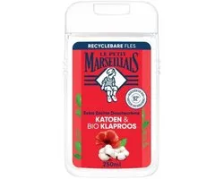 Le Petit Marseillais Crème de Douche Extra Douce Coton & Coquelicot BIO, pH neutre pour la peau et testée sous contrôle dermatologique, 250 ml