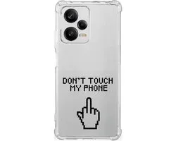 Xiaomi Redmi Note 12 Pro Plus Anti Shock Case Finger Don't Touch My Phone