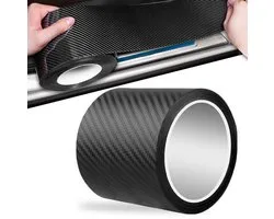 **Allecto Plus - Instaplijsten van koolstofvezel 10 cm x 3 m voor extra autostyling en bescherming** Upgrade jouw auto met deze koolstofvezel folie instaplijsten - Autodorpellijsten met randbescherming