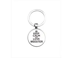 Porte-clés en Glas - Keep Calm And Love Master