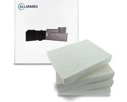 Filtre à air AllSpares (4 pièces) pour Humidificateurs adapté à Stadler Form Oskar / Karl (220x173x35mm)