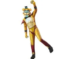 Glamrock Freddy Five Nights At Freddys kinder kostuum maat 10-12 jaar