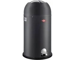 WESCO Kickmaster Prullenbak | Pedaalemmer | 33 Liter | Metaal - Mat grafiet | Afvalemmer - Made in Germany