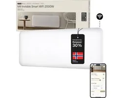 Mill PA2000WIFI4 - Smart paneelverwarming - 2000 Watt - tot 30m2 - 100% stil - verwarmt de ruimte snel op - volledige controle via app - 5 jaar garantie