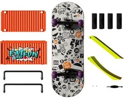 Vinger skateboards - Mini skateboards - Trucs oefenen - Complete set - Compact formaat - Logo patroon
