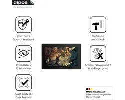dipos – 2x Pantserfolie geschikt voor Gaomon PD1621 | 9H Screenprotector