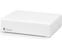 Pro-Ject DAC Box E Digitaal Analoog Converter - High-Resolution Audio - Nauwkeurige Signaalconversie - Verbeterde Muzikale Beleving - Wit