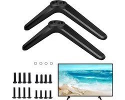 Pieds de télévision universels - Support de télévision avec vis - Support de télévision gauche et droit - Support de base - Support de table - Convient aux téléviseurs TCL de 32, 40, 49, 50 et 55 pouces