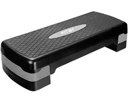Fitby Aerobic Step - Step de Fitness - Réglable - Stepper - Zwart/ Grijs