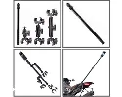 Motor Mount 4 Insta360 Drie bevestiging - Onzichtbare Selfie Stick 1.2Meter- Klem Mount - Motor bundle Voor Insta360 One X4 - Insta360 one X5 - Motorcycle set for Insta360 - 3 mount - Pro Motor kit - FPV -Insta360 One X5 X4 X3 X2 X R Go