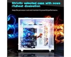 Gaming PC – Highperformance Pc – Gaming Computer – Compact Desktop – Moderne Desktop – AMD Ryzen 5 5600GT Processor – 16GB DDR4 RAM & 1000GB NVMe SSD