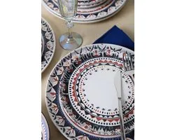 Keramika Serviesset - Keraart Ethnic - 24 delig - 6 persoons - Stoneware