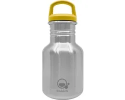 Smikkels - RVS Drinkfles Daily Basic - 350ml - Geel - 304 RVS (18/8) - Schoolbeker kind - Drinkbus school