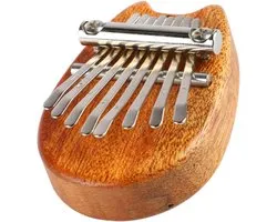 Mini Kalimba, Easy to Play, 8 Keys Mini Thumb Piano Children for Beginners Portable with Lanyard