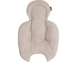 Ukje Coussin réducteur adapté au transat 4Moms Mamaroo 5 Rockaroo - Insert nouveau-né - Double face - Facile à laver - Ajustement parfait - Katoen doux - Tissu gaufré beige