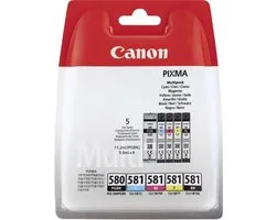 Canon PGI-580/CLI-581 - Inkcartridge multipack / Zwart / Cyaan / Magenta / Geel