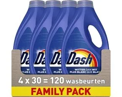 Dash Vloeibaar Wasmiddel - Witter Dan Wit - 4 x 30 Wasbeurten