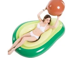 Solvix floaty zwembad - floaties zwembad - Grote Opblaasbare Avocado Float - PVC - Snelle Inflatie - Duurzaam en Veilig - Voor Kinderen en Volwassenen