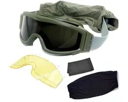 Alta-X - Lunettes Airsoft - Lunettes de ski - Avec différents verres - Vert