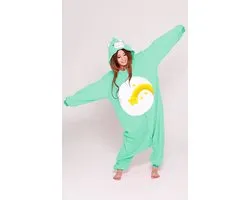 KIMU Onesie Turquoise Care Bear Suit - Taille ML - Care Bear Suit Bear Costume Wish Bear Star 170 176 - Bear Suit House Suit Fleece Women Men Carnival Carnival Suit