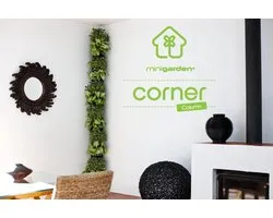 Minigarden® Corner Column - Basis Set Hoek voor verticale tuin - geschikt voor max. 8 planten - GROEN (inclusief Minigarden Irrigatiekit + Fixers)