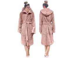 Badjas en polaire Teddy LINNICK - Pink clair - S - Peignoir Badjas - Badjas